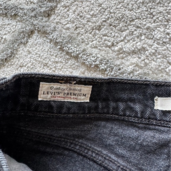 Levi’s wedgie shorts denim jean shorts high rise washed black 26 - Picture 3 of 12